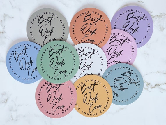 JW Pioneer School Gift - Stickers, Magnets for Jehovah's Witnesses - Best Week Ever
