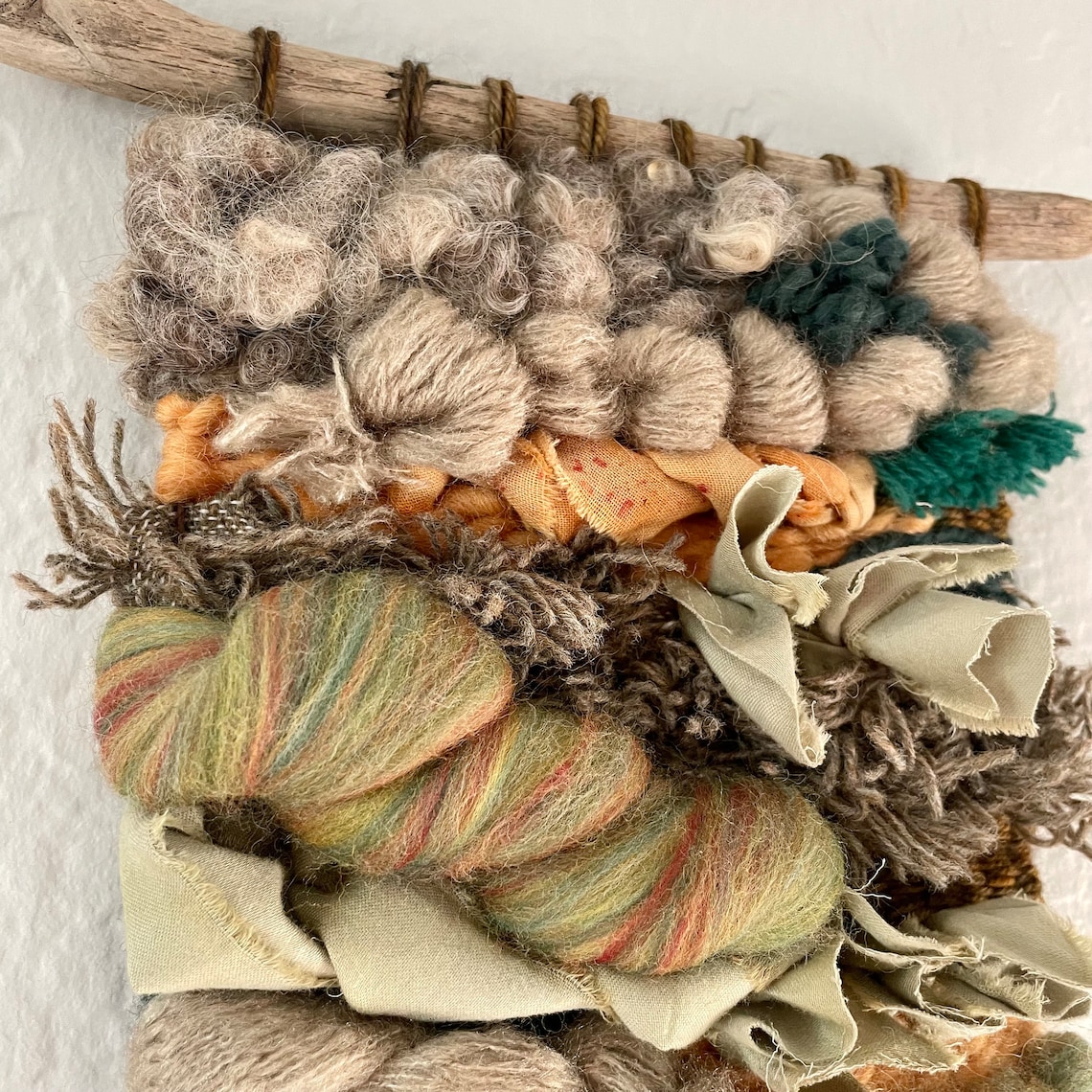 Snapshot of Woven Natural Fiber Wall Jewelry Piece