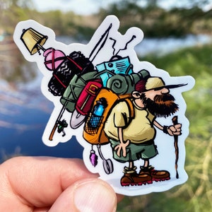 HIKING Sticker / BACKPACKING Sticker