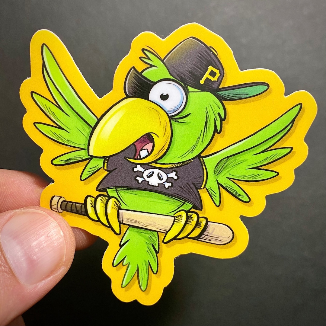 Pittsburgh Pirates Sticker / Pirate Parrot Sticker Etsy