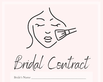 Editable Bridal Makeup Contract Template