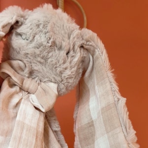 Soft blanket / soft blanket Taupe fur - Vichy