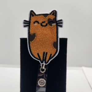 Badge Reel- Orange Cat