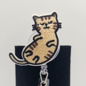 Badge Reel - Orange Cat