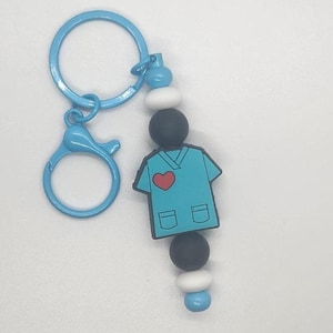 Custom Medical Scrubs Keychain