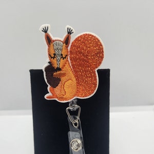 Squirrel Badge Reel