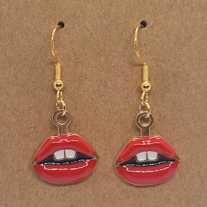 Red Lips Earrings