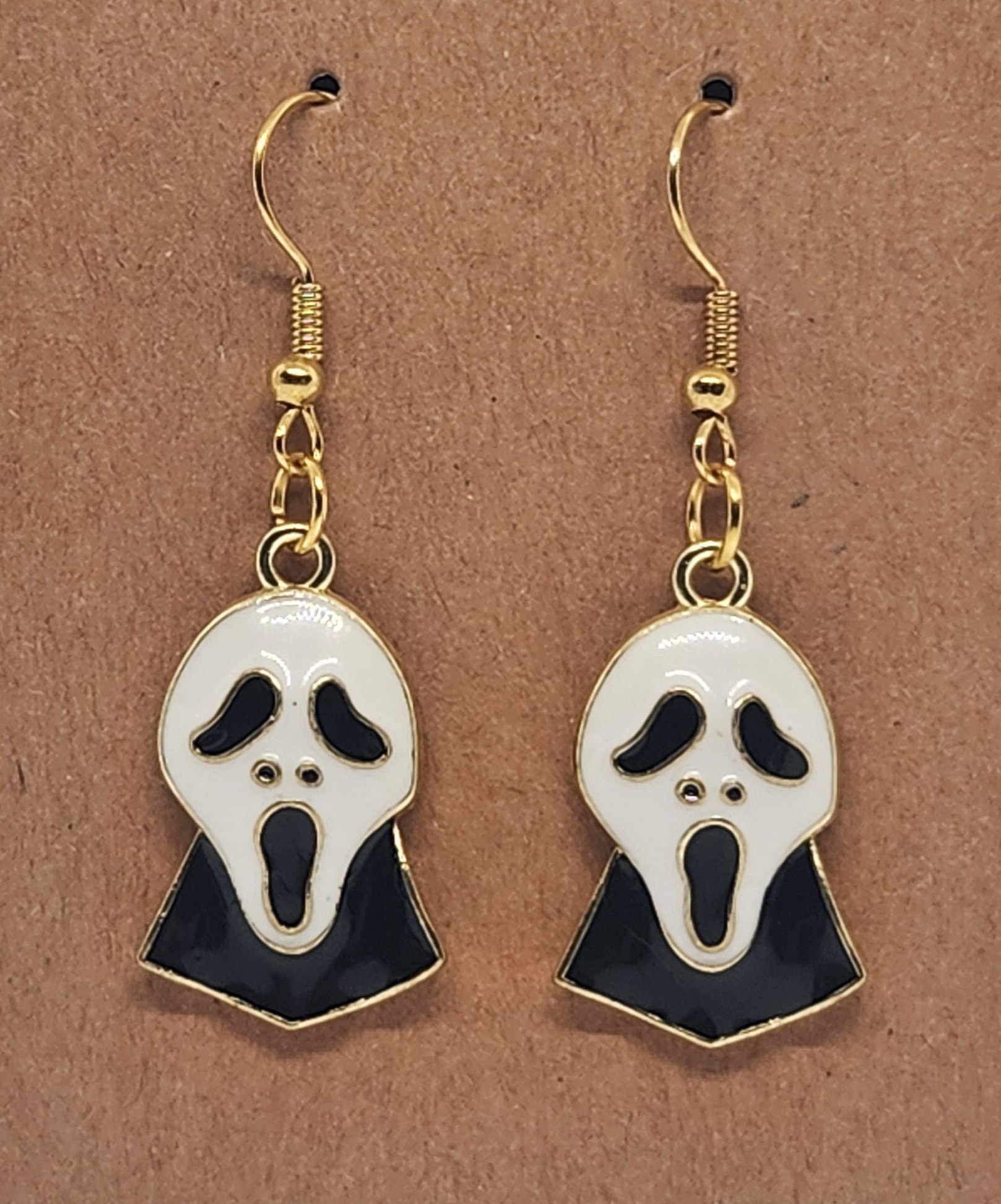 Ghostface Set Di 2 Paia Di Orecchini – Pendenti Oversize E Orecchini A Perno – Ufficiali, In Lega Di Zinco