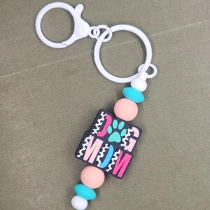 Custom Dog Mom Keychain
