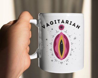 LGBT Valentines Day gift, Lesbian Valentines mug, Vagitarian Coffee Mug, Lesbian Coffee Mug, LGBT Coffee Cup, Funny lgbt Gift Tea Mug