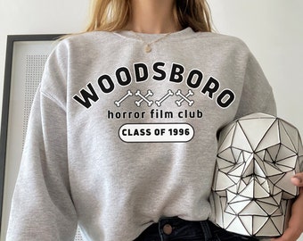 Woodsboro Sweatshirt, Scream Pullover, Movie Horror Crewneck, Scary Movie Sweater, Horror Movie Class of 1996, 90s Horror Movie