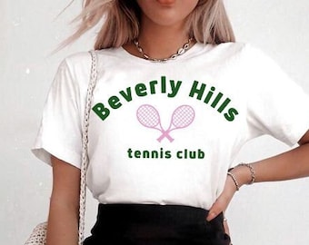 Beverly Hills Tennis Club Tee, Tennis lover gift, Tennis person tee, Tennis Player Gifts, Beverly Hills tee, Tennis Fan, Tennis Buddy gifts