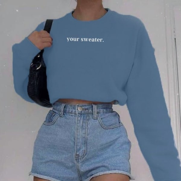 Your Sweater Embroidery Conan Sweatshirt, Conan ex Sweatshirt, ConanGray Song Message, Gift for her, Minimalistic Crewneck Pullover