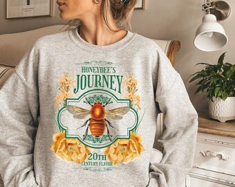 Cottagecore Maglione, Dark Academia Bee Shirt Honeybees Goblincore abbigliamento Cottage Core Grunge abbigliamento Indie Boho Alternative Nu Goth Style