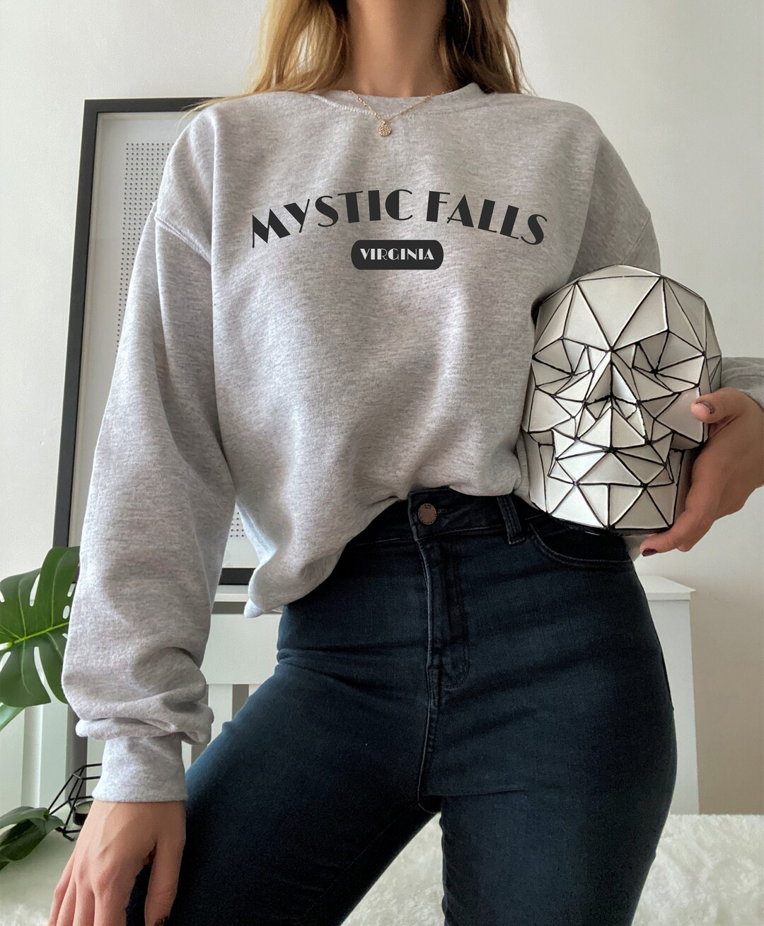 Mystic Falls Virginia Crewneck Sweatshirt Teen Sweatshirts - Etsy