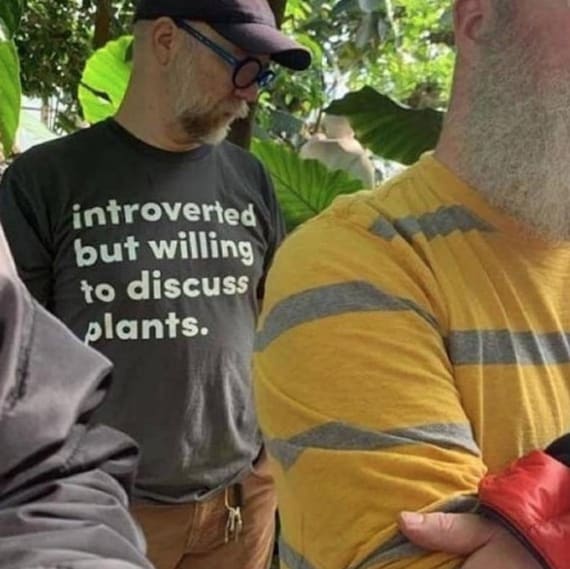 Introverted But Willing To Talk About Plants Unique Gift Tee Introverted But Willing To Talk About Plants Unique Gift Tee