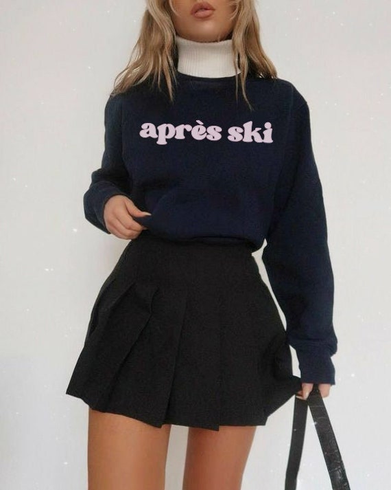 Après Ski Cute Sweatshirt, Winter Vacation sweater, Apres Ski, Ski Sweater, Ski Weekend Trip, Ski Trip, Ski Crewneck for her, Aspen Ski