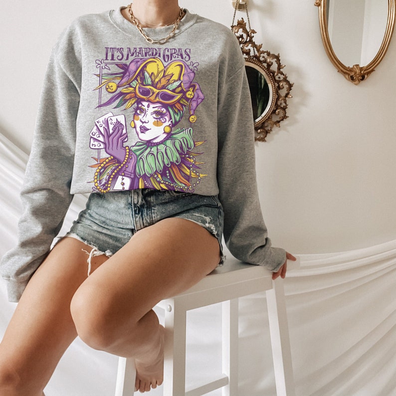 It's Mardi Gras Sweatshirt Carnival Outfit Fat Tuesday - Etsy