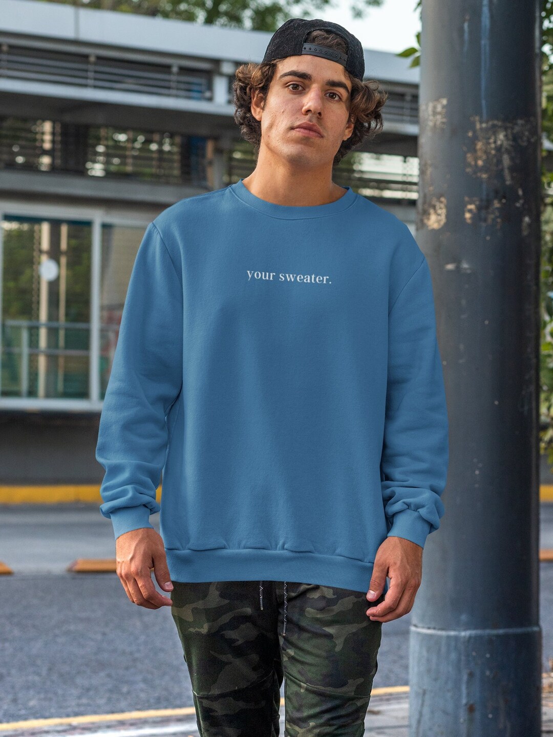 Your sweater blue crewneck deals
