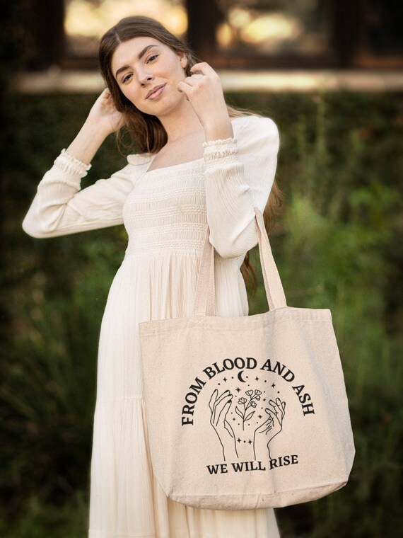 From Blood And Ash Eco Tote Bag, Penellaphe Balfour, Book geek tote bag, Poppy Tote, Kingdoms Of Solis, Prince Of Atlantia, BOOK FANS Tote
