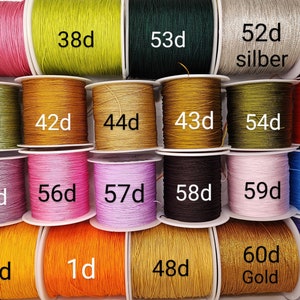 10 meters 0.5 mm nylon yarn 64 colors, micro macrame braided threads knotting jewelry making children's craft ideas pearl thread Miuyki Diy image 3