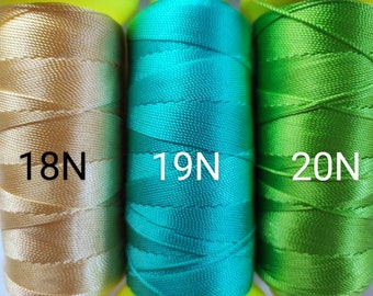Nylon thread 0.7-0.8 mm 10 meters (25 colors) Jewelry thread, beaded jewelry cord, craft ideas, micro macrame yarn, embroidery thread, jewelry making