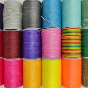 10 meters 0.7-0.8 mm polyester yarn waxed, micro macrame cord, 33 colors jewelry making craft cord leather thread craft ideas sewing thread