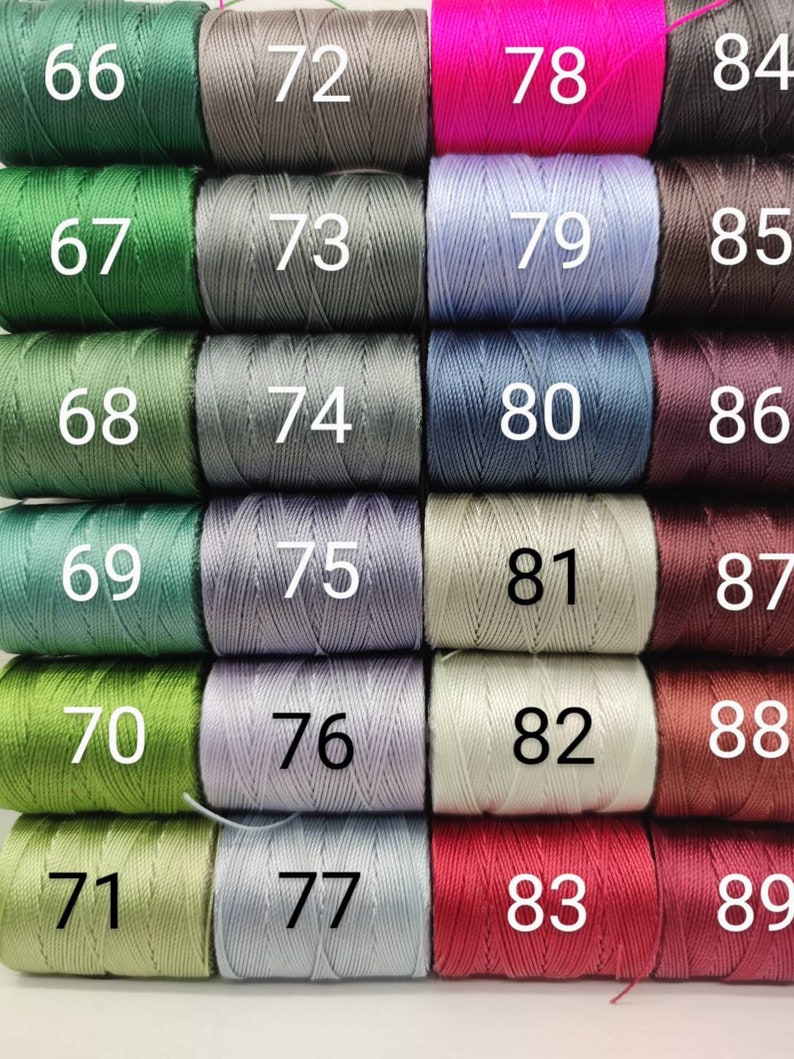Fil de nylon C Lon, S Lon, 10 m, 0,5 mm, pour la création de bijoux (2 annonces), cordon micro pour macramé, perlage et broderie. image 3