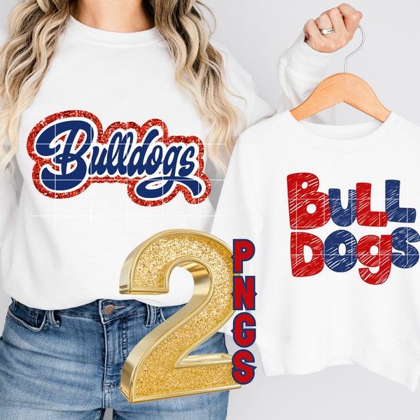 PNG Bulldogs Word for Highschool College University Team Mascot Text  Preppy Mascot