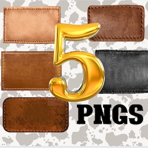 5 Leather Patch tag, Designers can Design, Beanie Leather Patch PNG  Logo Digital Download Sublimation Place Over Beanie Patch for New Text