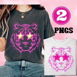 3 Preppy Pink Mascot With Star Eyes PNG Digital Download Sublimation Trendy Shirt Preppy
