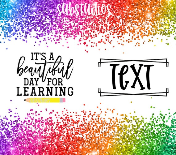 It's a Beautiful Day for Learning Teacher Gift Personalize Etsy