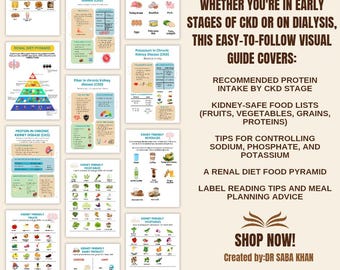 Renal Diet Printables | Kidney-Friendly Meal Plans, Nutrition Guides & CKD Resources, Planner