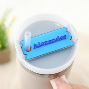 Oasis Collection Perfect Pairs, Personalized Stanley Name Plate Quenchers 20oz 30oz 40oz, Topper Tag, Stanley Accessories, Mothers Day Gift