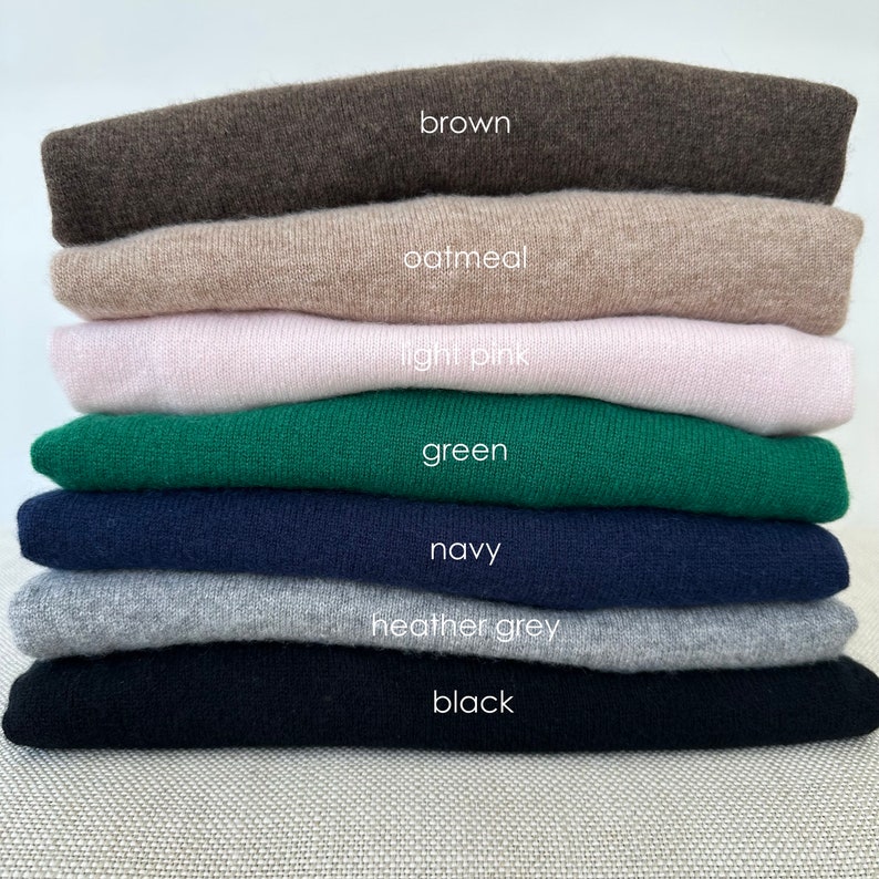 Monogram Embroidered Cashmere Sweater for Women, Personalized Chainstitch Embroidery, Gift for Bridal Party, Hostess Gift, Bachelorette Gift image 7