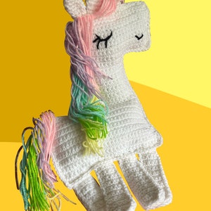Crochet block unicorn