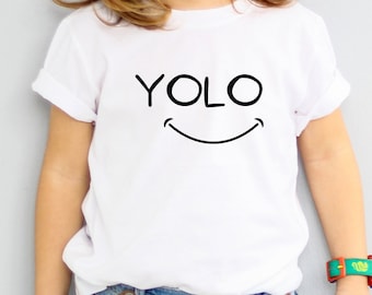 Yolo Tee, Yolo Shirt, Graphic Tees for Kids, Graphic Tees for Girls, Graphic Tees for Boys, YOLO, YOLO Tee, Tees for Toddlers, Youth Tees