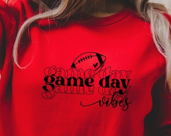 Spieltag, Spieltag Vibes, Fußball Sweatshirt, Sweatshirt, Fußball, Fußball Vibes, Grafik Fußball, Geschenke für sie, Sport, Sweatshirts