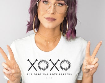 XOXO T-Shirt, Jesus T-Shirt, religiöses T-Shirt, Anbetung Shirt, Ostershirt, Ostern T-Shirt, Kreuz T-Shirt,