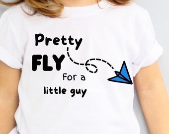 Pretty Fly Tee, Fly Guy Tee, Fly Guy Shirt, Shirt for Boys, Shirt for Toddlers, Graphic Tee for Boys, Airplane Tee, Airplane Shirt