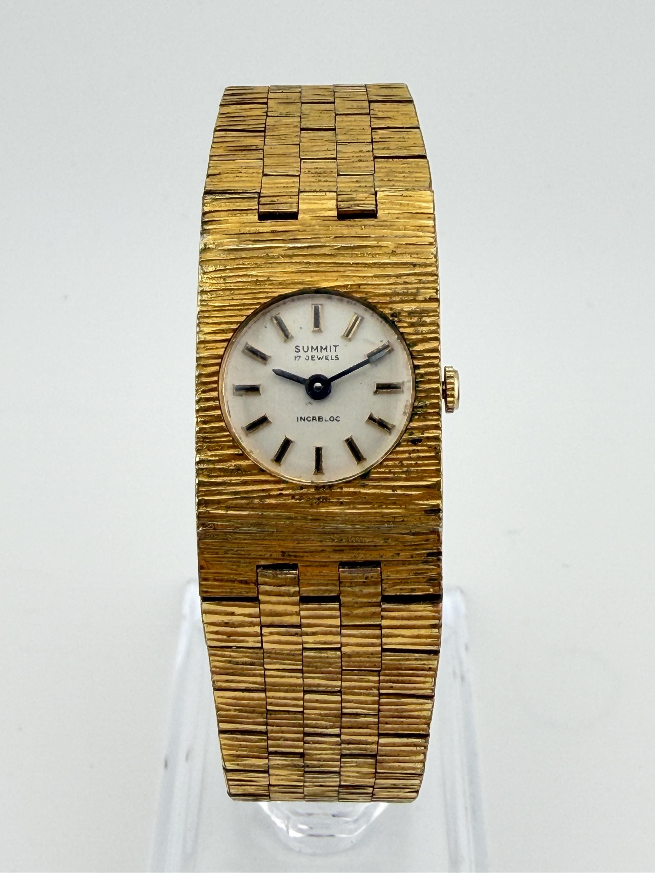 Montre-Bracelet Vintage Femme AVIA Suisse - Ton Or - Quartz - Cadran 20 Mm