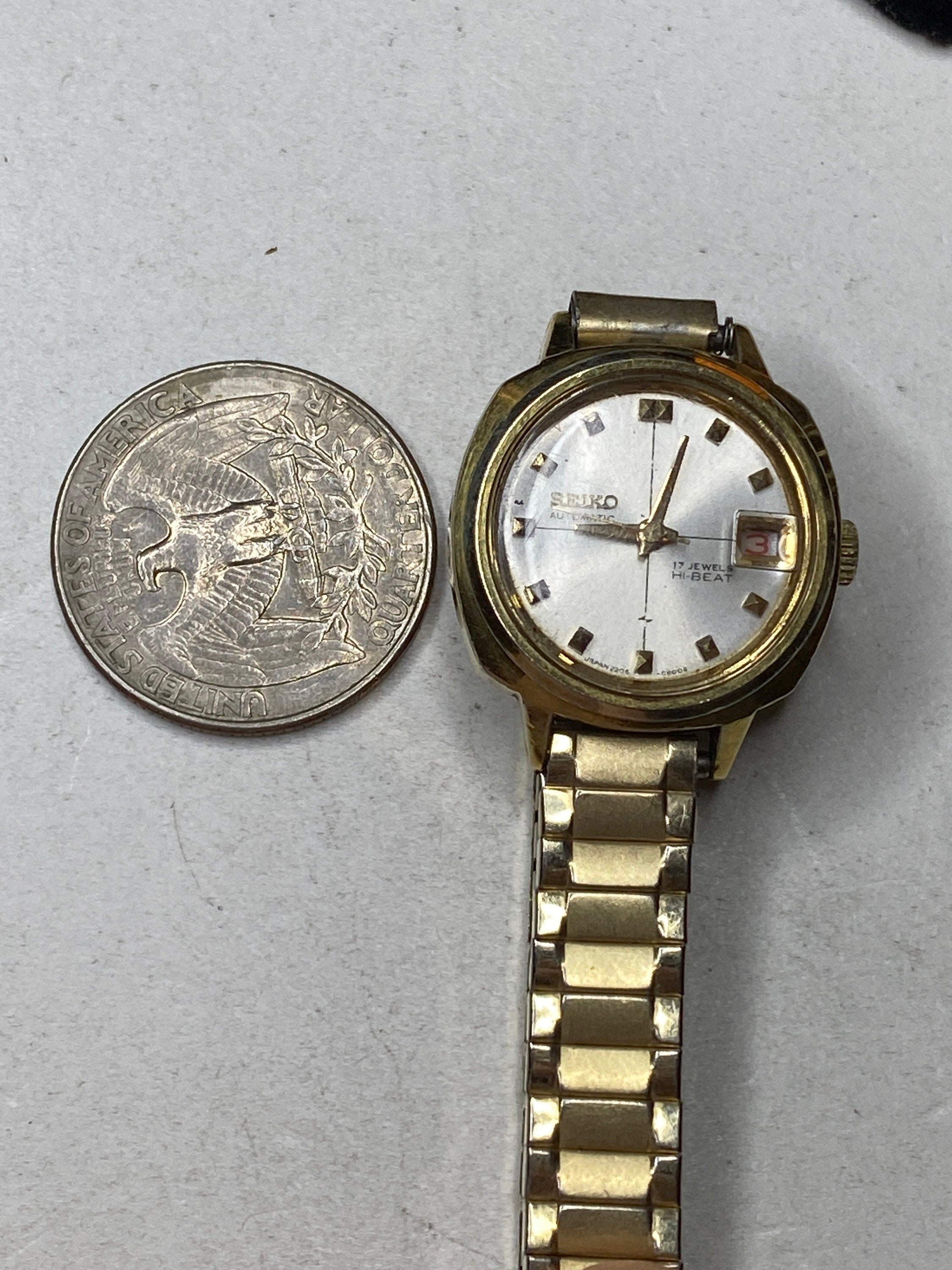 SEIKO 懐中時計 ゴールド 17ジュエル　11-3930 スクエア SEIKO 懐中時計 ゴールド 17ジュエル 11-3930 スクエア - メルカリ