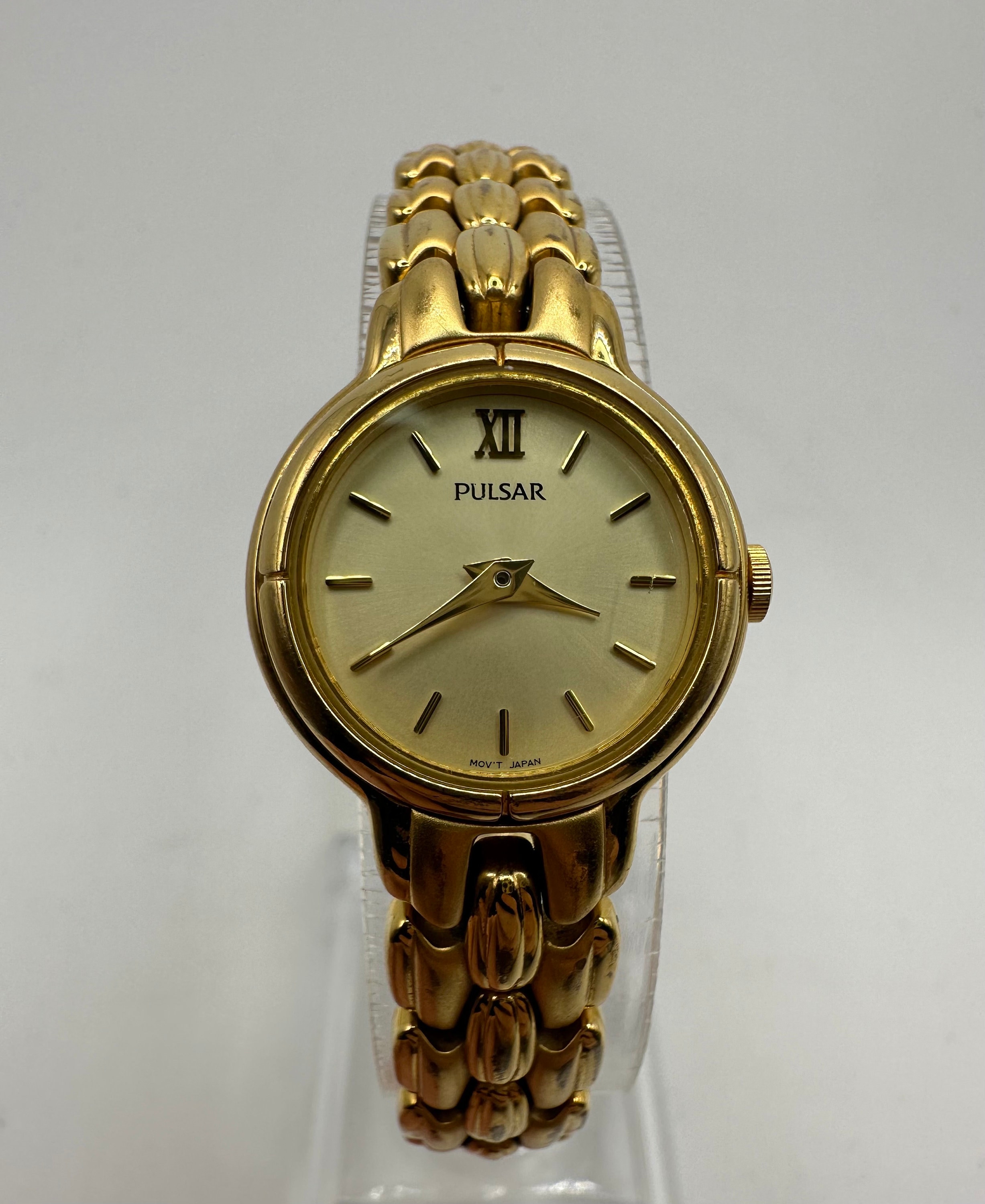 Vintage Pulsar by Seiko V810 Ladies Gold Tone Dress Cocktail Watch Circle  Face Gift Her Women Mom Sale Small Dainty Japan Quartz Fashion - Etsy