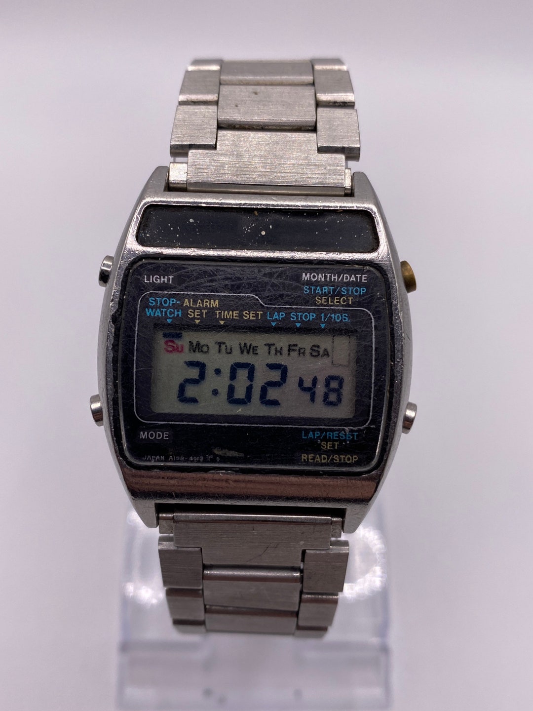 Vintage Seiko Digital A159 4019 G Wrist Watch Quartz Japan - Etsy