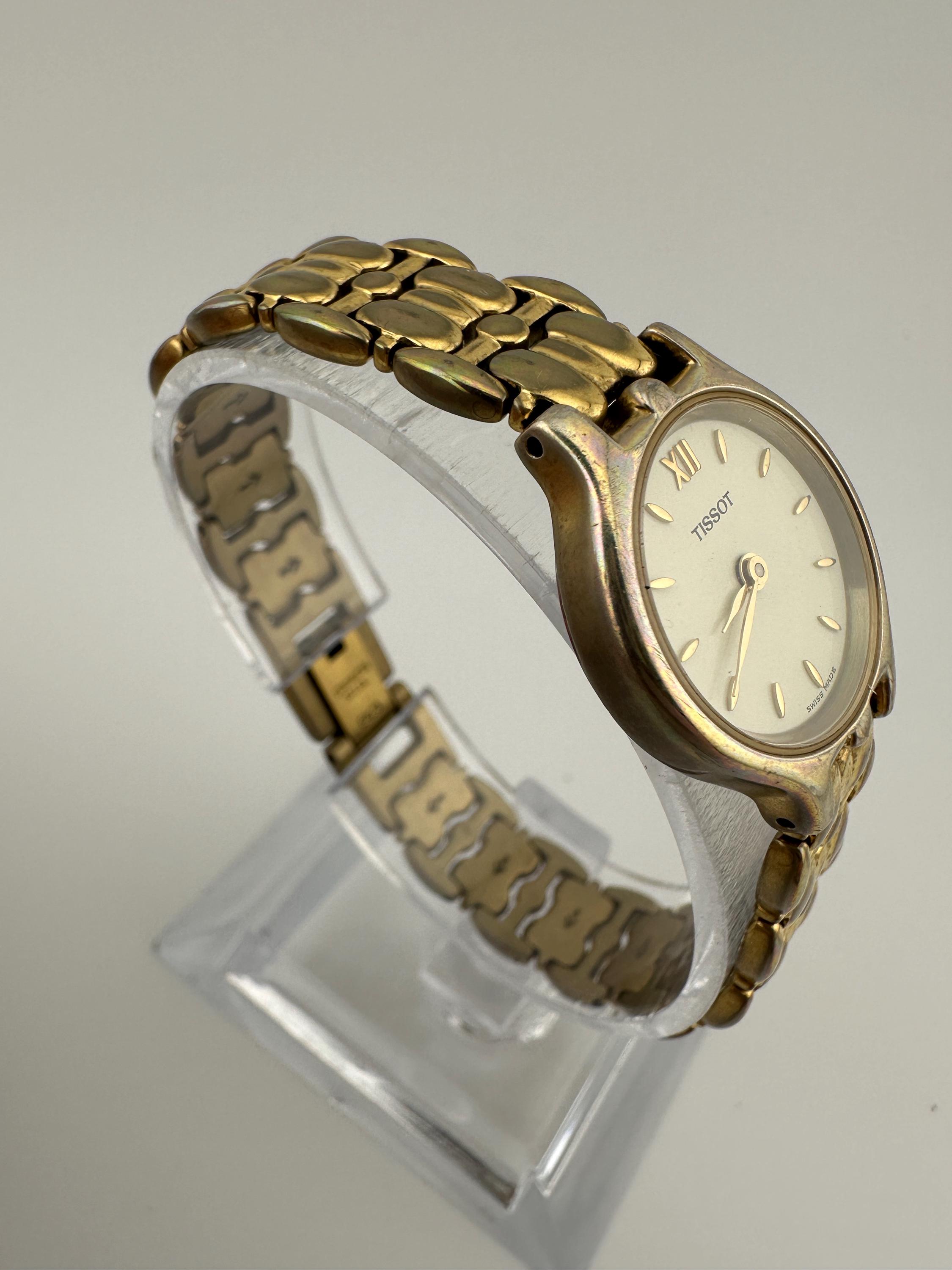 Tissot Swiss Made Matte Gold Tone Ladies Watch 1963 TISSOT Ladies 14K Solid Gold Vintage Cocktail Watch  main image 4