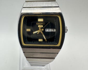 Vintage SEIKO 5 Automatic Day Date Japanese Wrist Gent's Vintage