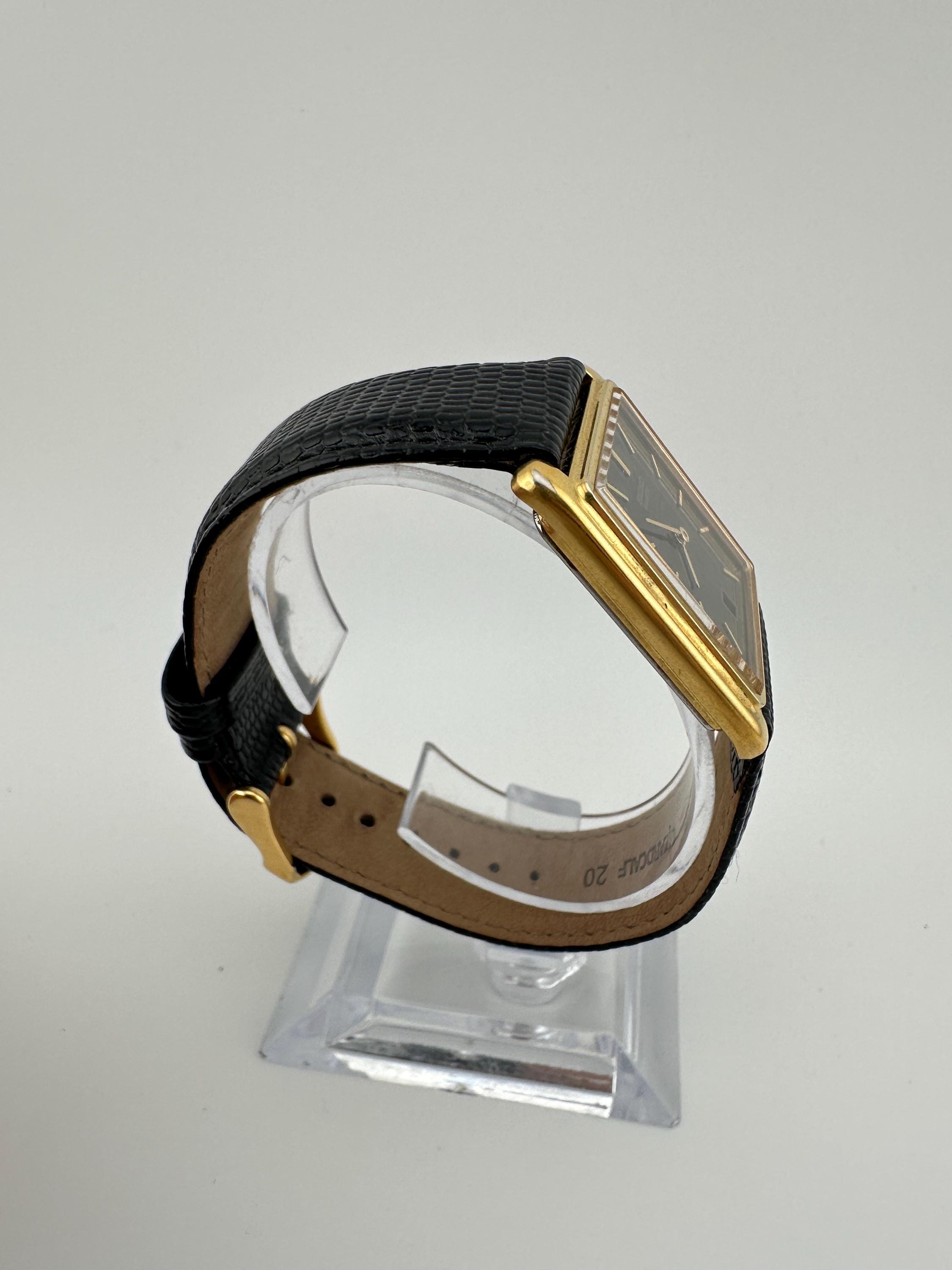 Vintage Seiko 7N00-5B49 Ladies Diamond Gold Tone Rectangle Tank Watch Black Dial Seiko Ladies Tank Watches SWR083P1 - Silver P15,200 Cash P15  main image 4