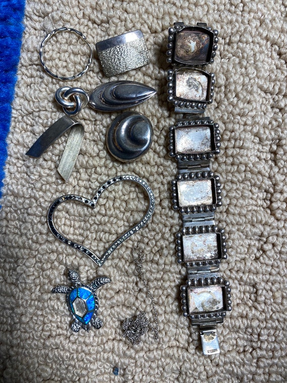 53.1 Grams Scrap Silver Junk Jewelry Lot Sale Vintage Sterling