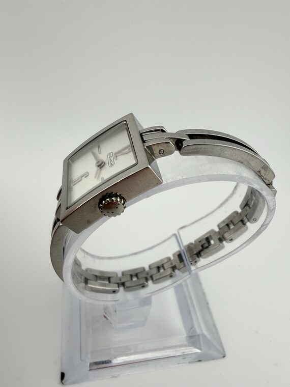 Vintage Coach Swiss Made Silver Tone Ladies Square Watch  display picture 3