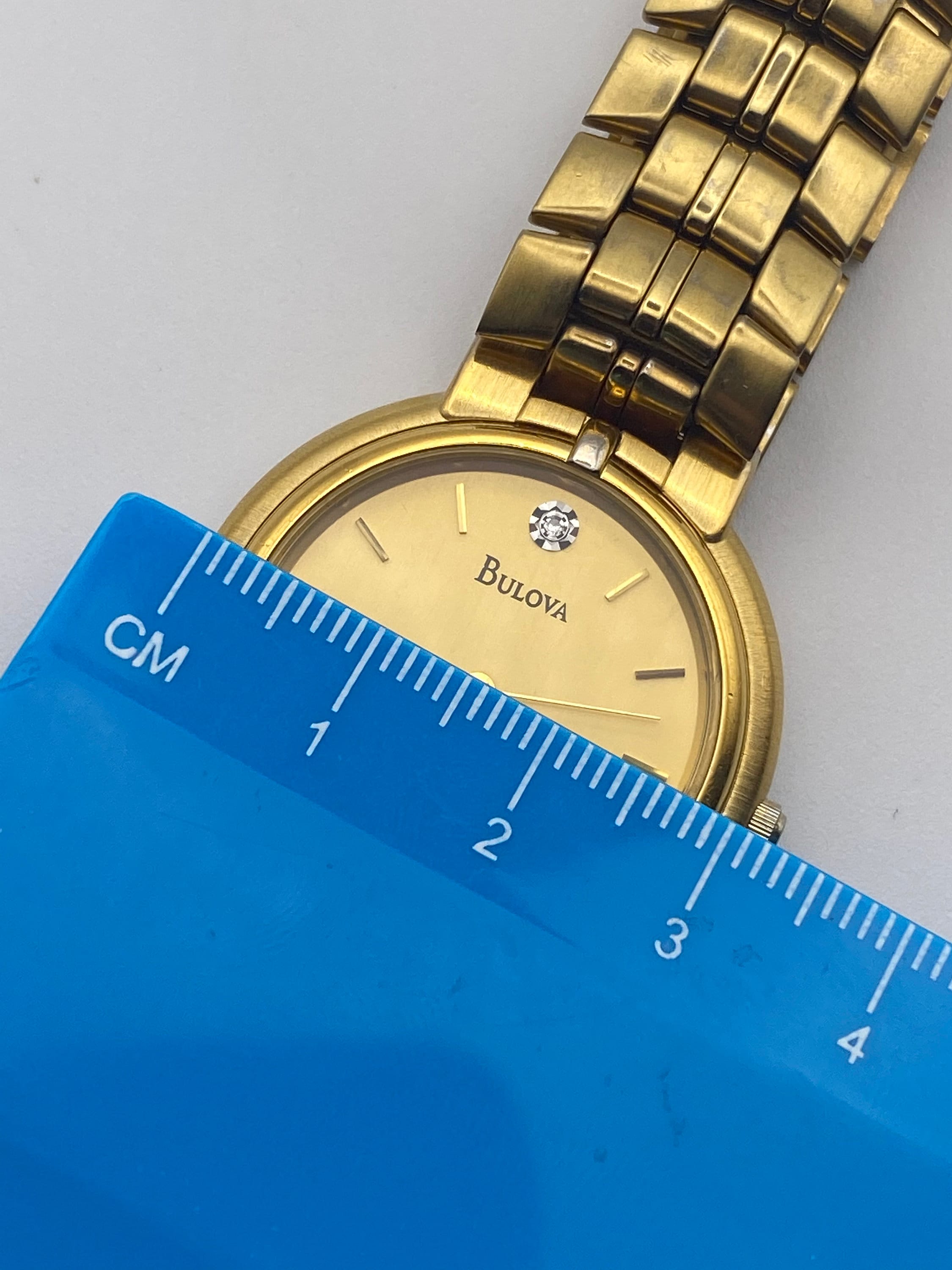 Womens Vintage Bulova T3 Quartz Watch 15mm Gold Tone 97L62 New Battery s-l1200.jpg main image 3